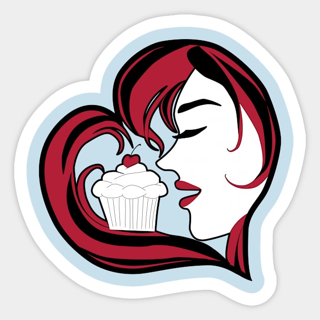 Cupcake Love Sticker by ShadoxV